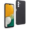 REY Cover in Gel TPU Nera per Samsung Galaxy A13 5G - A04S 4G, Ultra Sottile 0,33 mm, Morbido Flessibile, Custodia Silicone
