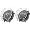 QJONSIU Custodia per OnePlus Watch 3 con Schermo Protettivo, [2-Pack] [Antigraffio] Custodia in TPU Morbido Placcato per OnePlus Watch 3-Trasparente
