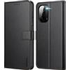 Ganbary Cover Xiaomi Poco F3 / Mi 11i 5G, 360 Protettiva Caso in PU Pelle Premium Portafoglio Custodia per Xiaomi Poco F3 / Mi 11i 5G, [Kickstand] [Slot per Schede]-Nero