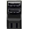 NFHK Adattatore doppio SATA 7 pin femmina a 7 pin maschio verticale ad angolo di 90 gradi basso profilo per desktop, SSD HDD scheda madre scheda madre