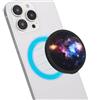 HAOBOBRO Haobobro Supporto per cellulare pieghevole Supporto magnetico per dito - Include anello adattatore per MagSafe - Supporto per impugnatura per smartphone per Samsung, iPhone, Xiaomi, LG, Sony