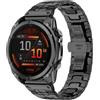 HinZann 26mm QuickFit Cinturino per Garmin Fenix 9/9 Pro/D2 Mach 2 Pro 51mm | Acciaio Inossidabile, Metallo Cinturini di Ricambio per Garmin D2 Mach 2 / Fenix 8/8 Pro / Quatix 8 / Tactix 8 51mm, Nero