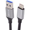 NFHK 10Gbps USB 3.1 Tipo C maschio a USB3.0 Tipo A maschio Cavo di alimentazione dati 5V3A per Laptop Phone Disk 60cm