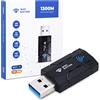 WiFi Nation® Dongle WiFi 1300Mbps Adattatore WiFi 2.4G/5G Dual Band Mini USB 3.0 802.11ac Adattatore di rete wireless per PC Desktop Laptop Windows MacOS e la maggior parte delle distribuzioni Linux