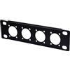 GeeekPi 7 inch Rack Mount Panel 1U 4-hole D-type Patch Panel for DeskPi RackMate TT Network Cabinet/Server Rack