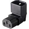 baolongking Adattatore di alimentazione IEC 320 da C14 a C13, adattatore per bollitore a 90 gradi, connettore per presa PDU per TV LCD a parete (angolo basso)