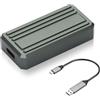 GINTOOYUN M.2 NVME 2230 Solid State Drive Case USB C / A a M-Key / (M + B) Chiave in alluminio M.2 NVME SSD Case per laptop, 2230 SSD, computer desktop, ecc