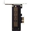 NFHK Low Profile PCI-E 3.0 x1 Lane to M.2 NGFF M-Key SSD Nvme AHCI PCI Express Adapter Card