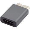 NFHK Adattatore dati USB-C USB 3.1 tipo C femmina a micro USB 3.0 maschio, alimentazione dati 10 Gbps per disco SSD portatile