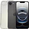 KEJI Cover in TPU, Morbido Custodia Slim Anti Scivolo Custodia Protezione Posteriore Cover Antiurto per iPhone 16e (Trasparente)
