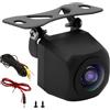 MSMXCS Telecamera di retromarcia 720P HD a colori, impermeabile, con visione notturna, obiettivo grandangolare a 170°, telecamera anteriore/posteriore, telecamera di backup IP68, per auto, camion, furgoni