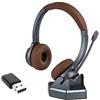 Ezdirect - Ezlight M890 Cuffia bluetooth stereo con base e dongle bluetooth USB-A grigia - EZD-M890SBGR-USBAD