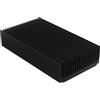 Giilayky Dissipatore di grande in alluminio, 4,72 x 2,72 x 1,06 pollici/120 x 69 x 27 mm, dissipatore di di raffreddamento, radiatore ad ossido nero 22 alette