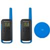 PNI Motorola TALKABOUT T62 Blue Kit Radio PMR portatile con 2 pezzi + cuscinetto adesivo in regalo blu