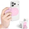 Kiorafoto Magnetica Impugnatura Smartphone, Rosa Snapgrip Magnetica con Bluetooth Impugnatura Dell'otturatore del Telefono Cellulare con Controllo Bluetooth Compatibile con iPhone per le Riprese Video Tiktok