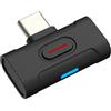 KGUSS xDuoo MX-C1 Hi-Res Bluetooth 5.4 Trasmettitore USB-C - Supporta SBC/aptX/aptX HD/aptX Adaptive/LE-AUDIO/LC3/aptx Lite, adattatore Bluetooth a bassa latenza per PC/Smartphone/Tablet/PS5/Switch