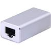 SinLoon Accoppiatore LAN RJ45, protezione da sovratensioni, connettore Ethernet Gigabit 1000 Mbs per Cat7 Cat6 Cat5e femmina a femmina (argento)