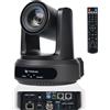 TONGVEO Telecamera IP PTZ AI Auto-Tracking SDI/HDMI/USB3.0/LAN PoE 30X Optical + Zoom digitale 16X 1080P 60fps per Live Streaming Chiesa Servizi Istruzione Videoconferenza con OBS vMix e altro