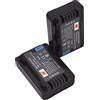 DSTE DE DSTE - Batteria di ricambio compatibile con VBY100 e Panasonic HC-V110 HC-V110K HC-V110G HC-V110GK-K HC-V130 HC-V201 HC-V201K