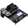 GeeekPi NU08 PCIe M.2 M-Key NVMe SSD PCIe scheda periferica per Raspberry Pi 5, supporta HDD USB da 2,5, compatibile con M.2 NVMe SSD 2230 2242 2260 2280