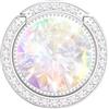 lenoup Supporto ad anello per telefono con strass, supporto per telefono con diamanti artificiali, anello per dito per telefoni e pad (argento)