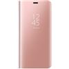 Dedux Cover Compatibile con Samsung Galaxy S20 Ultra 5G Custodia Luxury Mirror Pelle Leather Magnetic Flip Stand Protective Cover case for Samsung Galaxy S20 Ultra 5G, Oro rosa