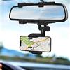 AYNEFY Supporto Telefono Auto Universale per Specchietto Retrovisore con Rotazione 360°, Adatto a Smartphone 5 a 9 cm
