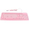 Dioche Sanrio Tastiera Rosa Tastiera Usb Wired Ultrasottile Carino Cartoon Per Casa Ufficio Laptop Computer Universale (Rosa)
