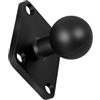 Granvoo 1 Adattatore di Montaggio a Sfera, Base di Testa a Sfera da 1 Pollice in Alluminio, Supporto di Testa a Sfera con Base Quadrata, RAM Base di Montaggio, Ball Mount Base Adapter per Bicicletta/Moto/GPS
