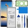 TOPGOBAT TOPTOPGOABT - Batteria di ricambio per Samsung Galaxy Note 8, 4800 mAh, ad alta capacità, compatibile con Samsung Galaxy Note 8, modello (N9600 SM-N9600 N960U N960F N960A N960T N960P) con kit di