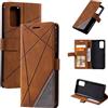 QiongniAN Cover per Samsung Galaxy A13 4G,Custodia in Pelle Custodia per Samsung SM-A135F/DS Galaxy A13 4G / SM-A135M/DS SM-A135F/DSN SM-A135F SM-A135M Custodia Cover Case Brown