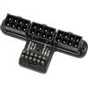GINTOOYUN Adattatore da 3 x 8pin a ATX3.0 12 VHPWR 12+4 pin a 600 W 180 gradi connettore servosterzo per schede grafiche serie 40 (nero)
