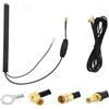 Vecys DAB Patch Antenna Amplificatore di Segnale DAB DAB + Antenna per Auto 15dBi Adattatore SMB Antenna per Montaggio su Vetro Cavo RG174 3,5m 11,5ft Compatibile con Autoradio Dab Pioneer Clarion