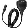 HYS Microfono altoparlante remoto compatibile con radio multipin Motorola DP2000 DP2400 DP2600 DP3441 DEP550 XPR3300 MTP3250 XiR P6600, microfono a spalla con jack da 3,5 mm