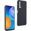 REY Cover in Gel TPU Nera per Huawei P Smart 2021 - Y7a, Ultra Sottile 0,33 mm, Morbido Flessibile, Custodia Silicone