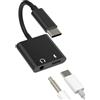 zoyuzan Adattatore USB C a Jack Auricolare 3,5 mm Cavo (2 in 1) cuffia Caricatore USB-C Auricolare DAC Audio Compatibile per Huawei Xiaomi Redmi Google Samsung S21 Cavo Doppia Presa Adattatore Auto AUX