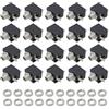The Lord of the Tools 20pcs 3 terminali 2.5mm DC Mono Miniatura Jack Presa Femminile Audio Mono Cuffie Presa per MP3 MP4 Lettori CD