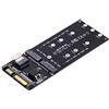 chenyang Adattatore combinato M.2 NVME PCIE SSD a SFF-8654 e NGFF SATA SSD a SATA 2 in 1 per scheda madre (non funziona da SSD NVEM a SATA)