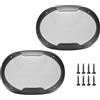 QUARKZMAN 2pz 6 x 9 Altoparlante Griglia Rete Decorativa Ovale Woofer Guardia Protezioni Copertina Parti Nero