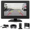 Inefala 4,3 Pollici Telecamera Posteriore con Monitor Schermo IPS, Telecamera AHD Visione Notturna Impermeabile IP68 Backup Telecamera Per Retromarcia Wireless 12V per Auto