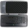 co2CREA Hard Custodia Borse Viaggio per Logitech Tastiera Wireless Illuminated K800(travel case)