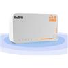 KuWFi 5G Router WiFi Con SIM, 4G/5G SA/NSA Router WiFi6, AX3600 Modem 5G SIM supporta fino a 4,6 Gbps, batteria 4000Mah, 6 antenne interne, cellulare Wireless Support fino a 32 dispositiv(Senza eSIM)