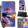 PHINIENLAND Cover per Xiaomi Redmi Note 11 Pro 5G custodia portafoglio Alberi | 3 scomparti carte, 1 tasca banconote, Chiusura magnetica, Supporto, Pelle PU flip cover per Redmi Note 11 Pro