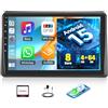 CAMECHO 8-CORE 4+64G CAMECHO Android 15 Carplay Autoradio per Renault Master 2019-2022, DSP, 10.1 CarPlay Stereo con Schermo Bluetooth Android Auto GPS WiFi FM/RDS 32EQ Mirror Link +Mic