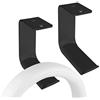 GEEKRIA Supporto da Parete per Cuffie in Alluminio per Cuffie Over-Ear, Supporto per Display da Tavolo, Compatibile con Bose, Sony, Beyerdynamic, AKG, ATH, Sennheiser, JBL (2 Pezzi C Nero)