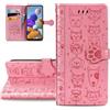 LEMAXELERS Custodia per Google Pixel 9A Cover Portafoglio Custodia Modelli per cani e gatti Wallet Case Shock-Absorption Leather Flip Cover in Pelle a Libro Case per Google Pixel 9A,SD Cat Pink