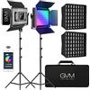 GVM Great Video Maker GVM GreatVideo Maker SoftboxLED con luce RGB 3200K-5600K Illuminazione a LED con treppiede, luce continua studio fotografico