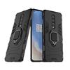 MaiJin Compatibile con 1+8 (5G) Cover, Custodia Armor Anello Cavalletto (Funziona con il Supporto Magnetico per Auto) Case Paraurti per OnePlus 8 (Nero)