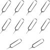 SZCXDKJ 10 Pezzi Spilli Estrattori per Rimozione Scheda SIM, Inossidabile Strumento Rimozione Della Scheda SIM, Cellulare Perno Espulsione Vassoio di Carte Sim Rimuovere Perni