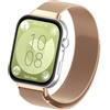SeNool Cinturino per Huawei Watch Fit 5/5 Pro / 4/4 Pro/3, [Resistente Corrosione] [Impermeabile] Braccialetto Acciaio Inossidabile Magnetico Metallo per Huawei Watch Fit 5/5 Pro/4/4Pro/3 - Oro Rosa
